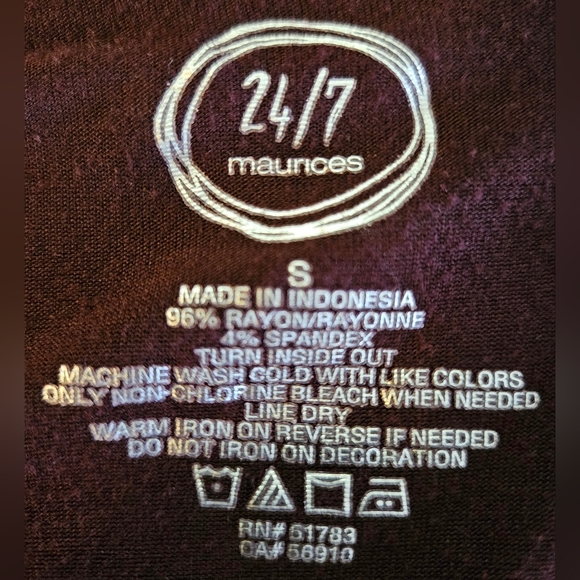 Maurices 24/7 Cage Weave 3/4 Sleeve Top - Picture 6 of 6